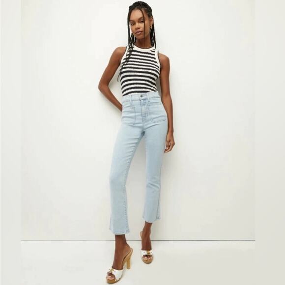 Veronica Beard  High Rise Carly Kick Flare Jeans, size 27 - Picture 1 of 9
